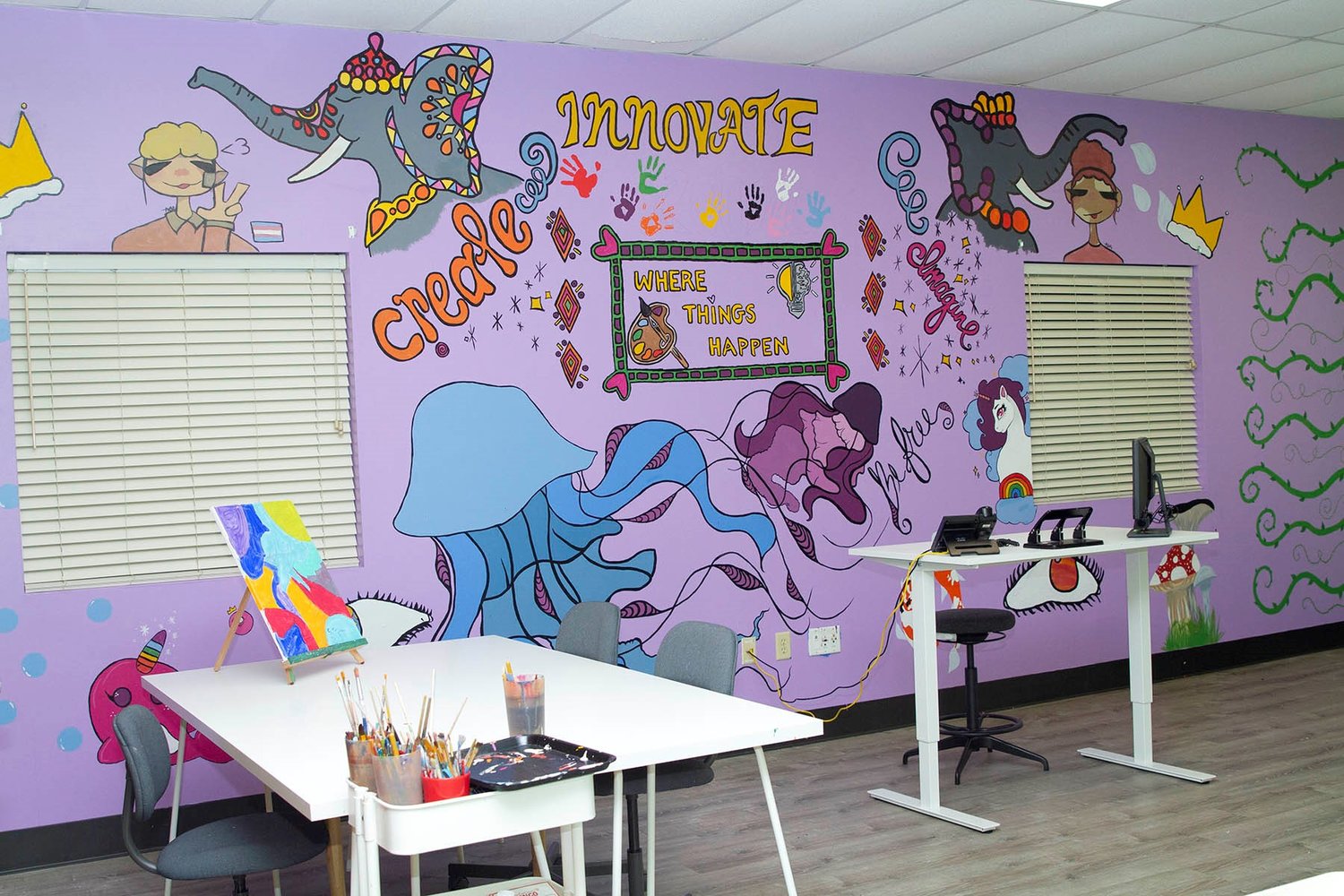 Pace provides girls safe spaces to express themselves through art and other creative outlets.